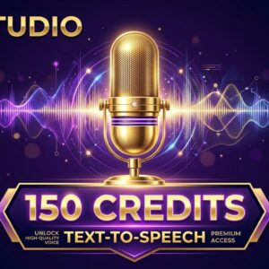 TTS Studio – 150 Credits