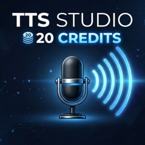 TTS Studio – 20 Credits